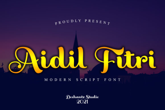 Aidil Fitri Font: Elegant Script for Brand Consistency