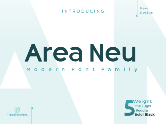 Area Neu: A Modern Typeface for Editorial Design