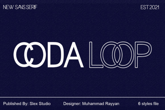 Coda Loop Font for Creative Projects