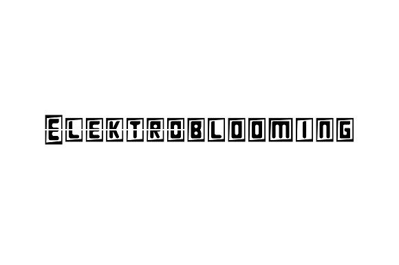 Elektroblooming: A Modern Font for Creative Makers