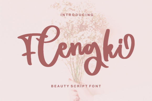 Flengki: A Whimsical Paint-Brushed Script Font for Handmade Charm