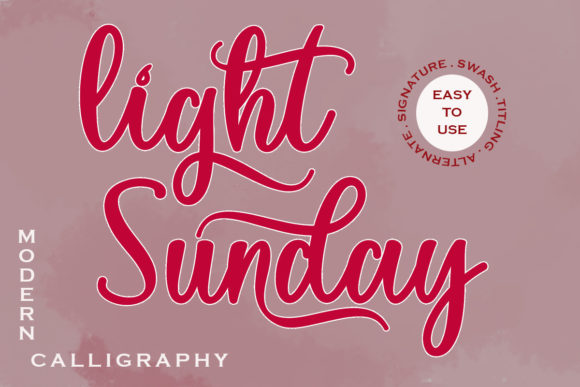 Light Sunday: A Handwritten Font for Creative Projects