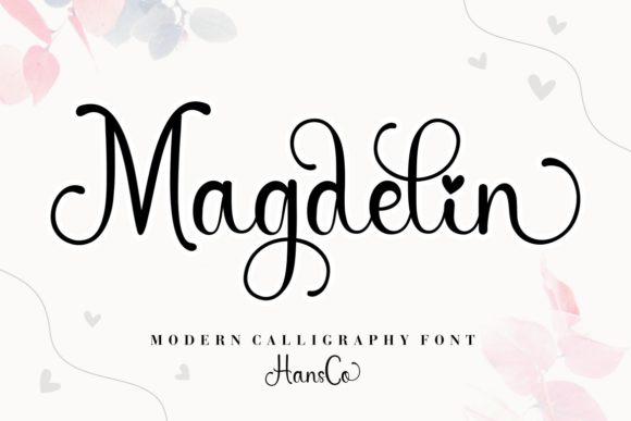 Magdelin: A Elegant Script Font