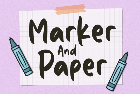 Marker and Paper: A Magical Handwritten Font