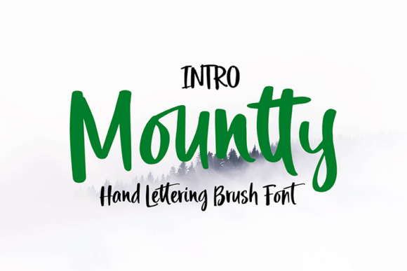Mountty: A Handwritten Font for Creative Campaigns