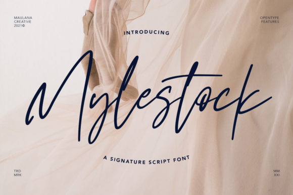 Mylestock: A Bold, Readable Handwritten Font for Crafters