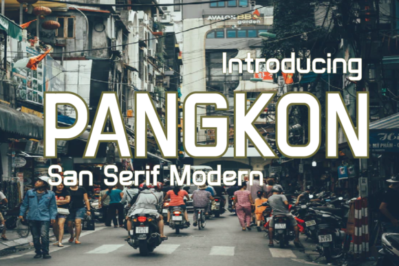 Pangkon: A Modern Sans Serif Font