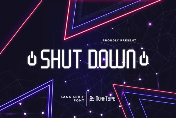 Shut Down: A Modern Sans Serif for Bold Branding