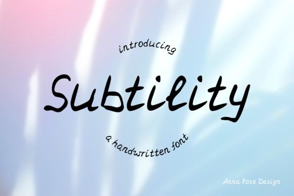 Subtility: A Handwritten Font That Makes Your Brand Feel Thoughtfully Human