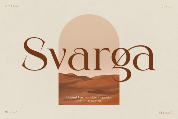 Svarga: A Serif Font for Elegant Design