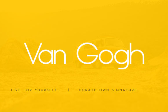 Van Gogh Font: Modern Elegance for Craft Projects